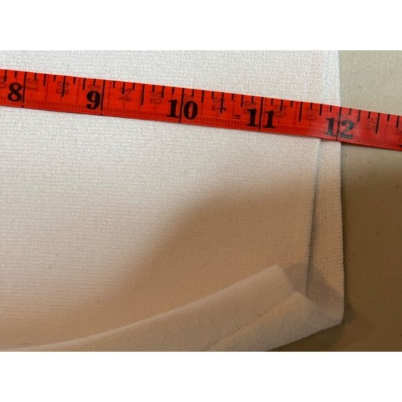 NWT Talbots White Scoop Neck Short Sleeve Top Large Pull Over Minimalist Stretch - Picture 15 of 16
